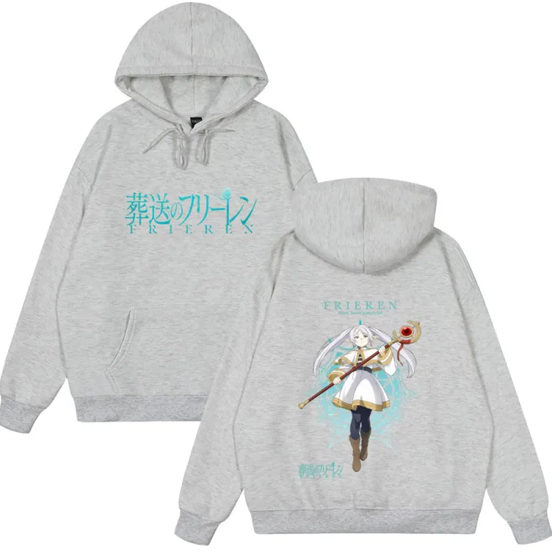 Vintage Wear Anime Frieren: Beyond Journey's End Frieren Graphic Tops Men Women Fashion Long Sleeve Casual Streetwear Funny Tops