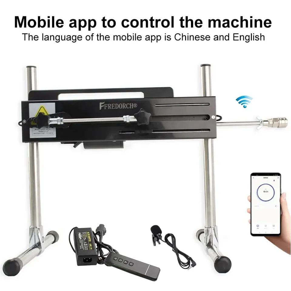 Dildo-Automatic Woman Sex Machine with Dildo Accessories Quick Air Masturbation Machine 120 Watt Power Telescopic Sex Toys