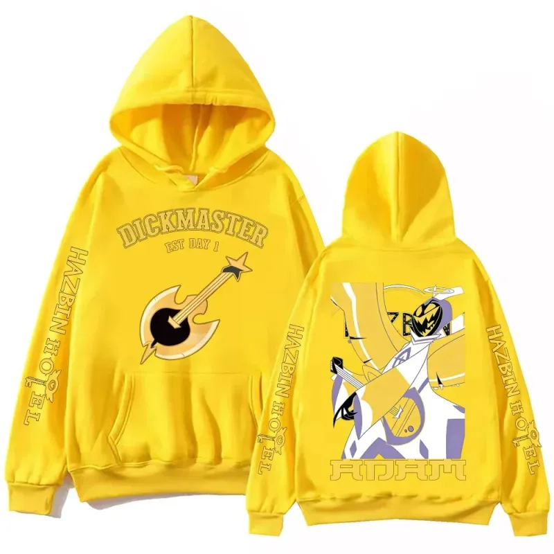 Anime Hazbin Hotel Adam Graphic Printed Hoodies For Man Woman Clothing Long Sleeve Pullover Tops Hip Hop Y2k Trendy Sweatshirt