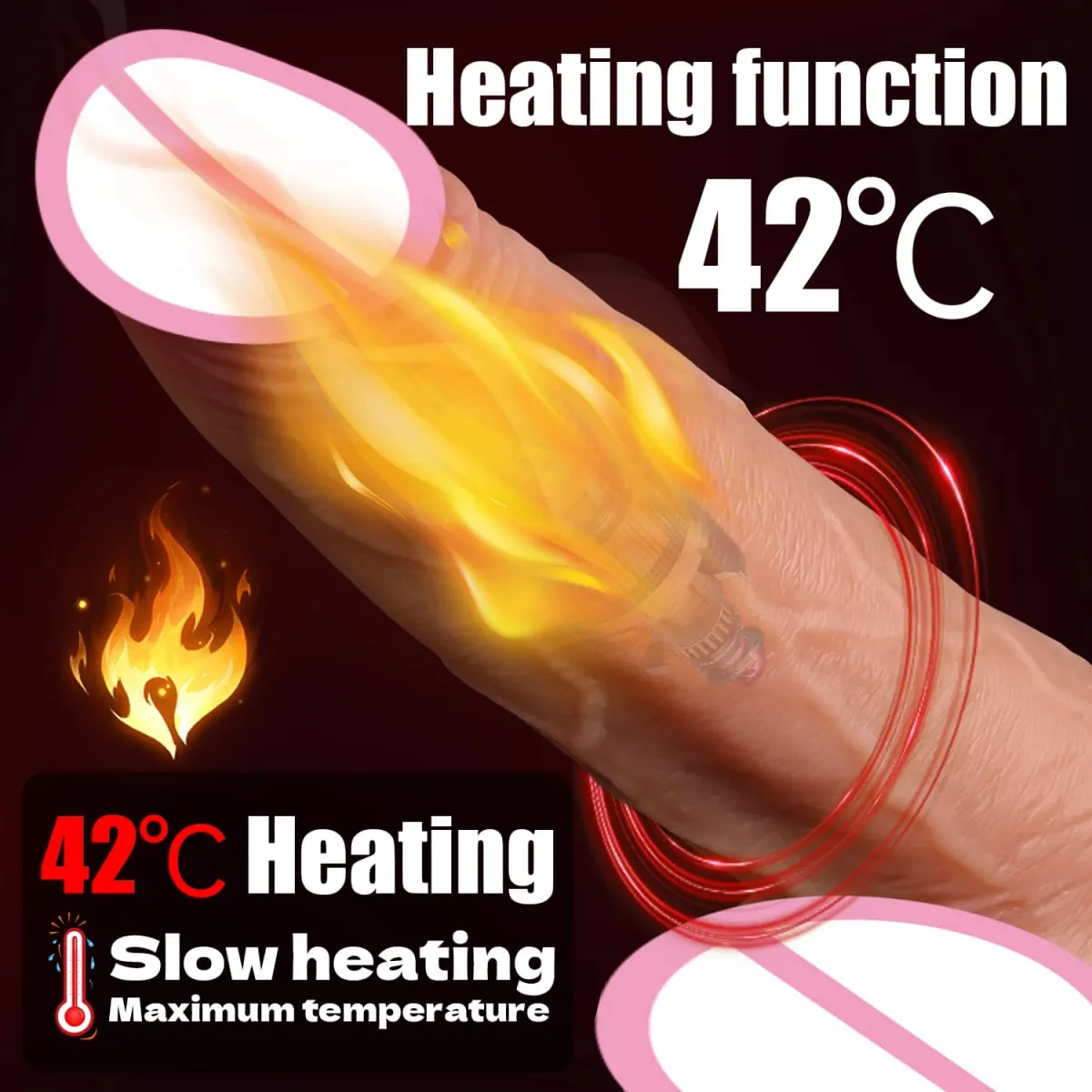 3-in-1 Realistic Dildo Telescopic Rotating Vibrator Penis Adult Dick Vagina Masturbation Dick Heating Dildos Sex Toys For Women