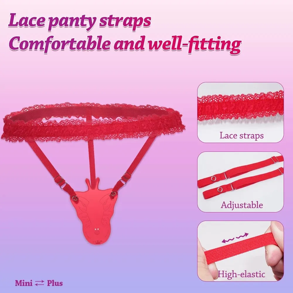 Wireless Remote Wearable Thrusting Vibrator 10 Telescopic Modes Vibrating Dildo Clitoris Stimulator Butt Plug Sex Toy for Women