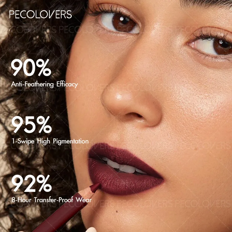 Matte Lipliner Second Back Lip Contour Plump and Charming Lips Non Drying Waterproof Lip Cosmetics Suitable for Beginners
