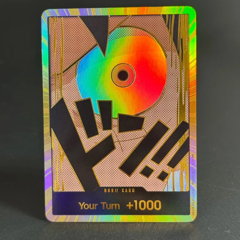 10PCS DON OPCG English TCG Gold DON!!! Collection Cards Zoro Ace Doflamingo Rebecca FOIL NM Refraction Flash Cards ToyGifts OPCG