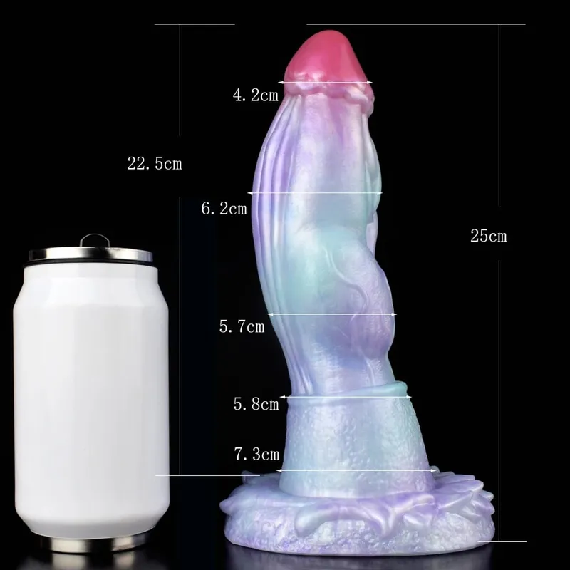 3 size S M L Colorful Large Long Silicone Fantasy Horse Dildo With Suction Cup Anal Dildo Penis Sex Toys for Women Men
