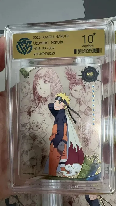 Naruto Card English version PR-001PR-002 PRISTINE-10.0 Authentic KAYOU Rating Card