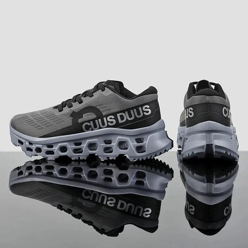 Casual Sneakers Men's Cushion Running Trainers Shock Absorbing Supercritical EVA Sneakers Breathable Fitness Athletic Shoes