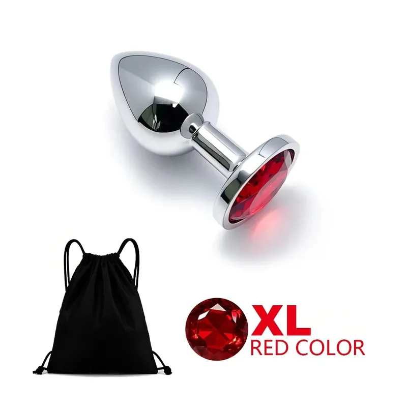 5 Size Metal Anal Plug Butt Plug Sex Toy Butt Toy for Women Men Couples Adult Game Masturbator Anal Diamond Sex Toys