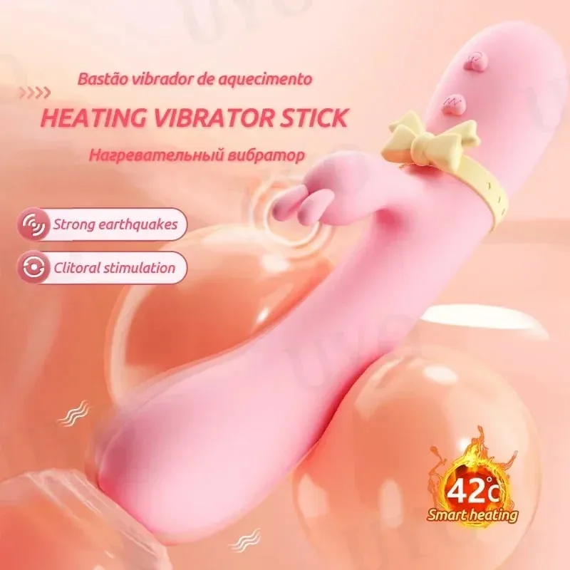 Kadın için vibratör seks oyuncak Silikon Tavşan Vibratör USB Şarj Edilebilir Su Geçirmez G-spot Uyarıcı Klitoral Stimülatör UYO