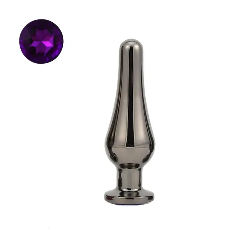 Gun Farbe Edelstahl Anal Plug Dildo Sex Spielzeug Produkte 3 Größen Butt Plug Für Frauen Sex Erwachsene Spiel Prostata massager