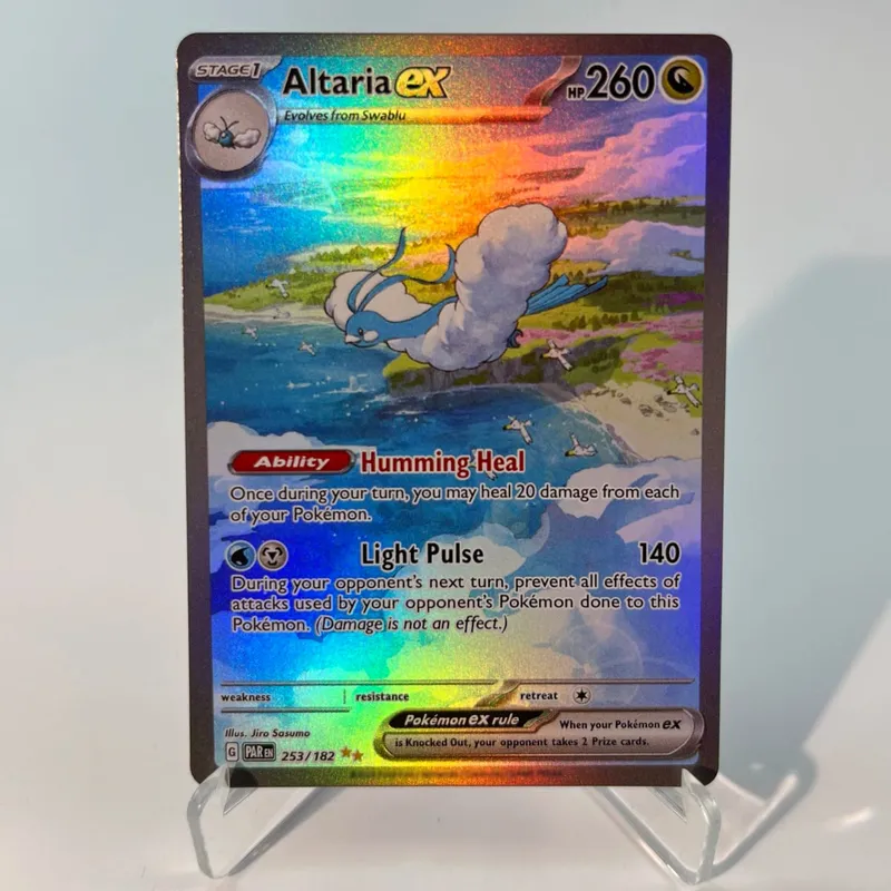 Paradox Rift PKM Cards PTCG3-C Tapu Koko Minun Rainbow Gengar ex Holographic Ex GX Rare Collection Battle Toys Gifts for Hobbies