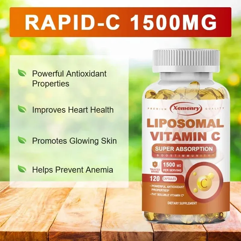 Liposomal Vitamin C - Supports Antioxidant and Nutrient Absorption Energy Supplement and Promotes Immune Health