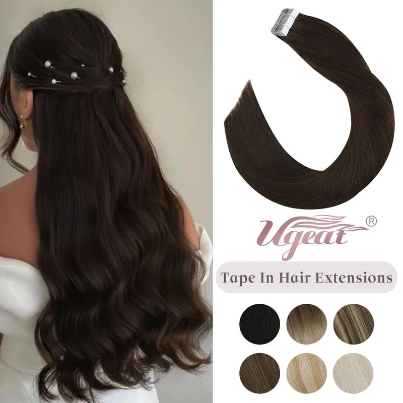 Ugeat Tape in Hair Extensions Remy Brazi