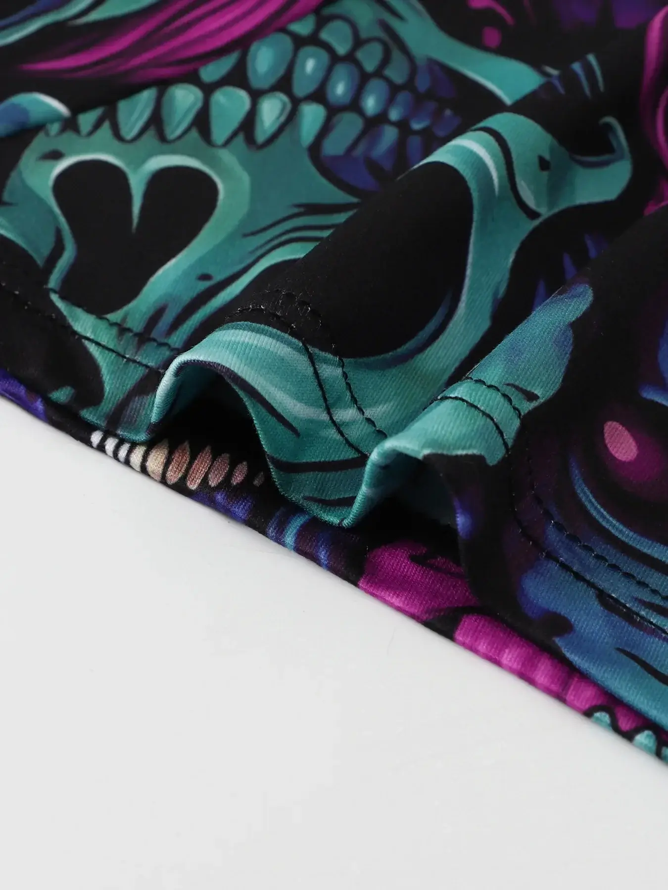 5PCS Random Men's Breathable Boxer Underwear with Colorful Graffiti Patterns Elastic Waistband Trendy and Fashionable Underwear