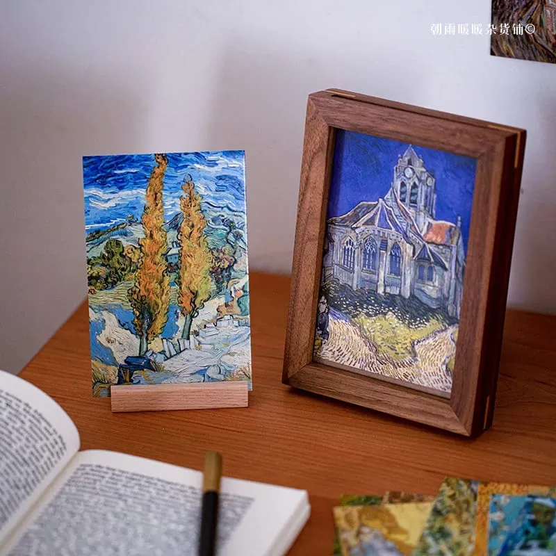 Chaoyu 30 Van Gogh Oil Painting Postcards High-End Vintage Artistic Wall Decoration Cards Ins Birthday Gift