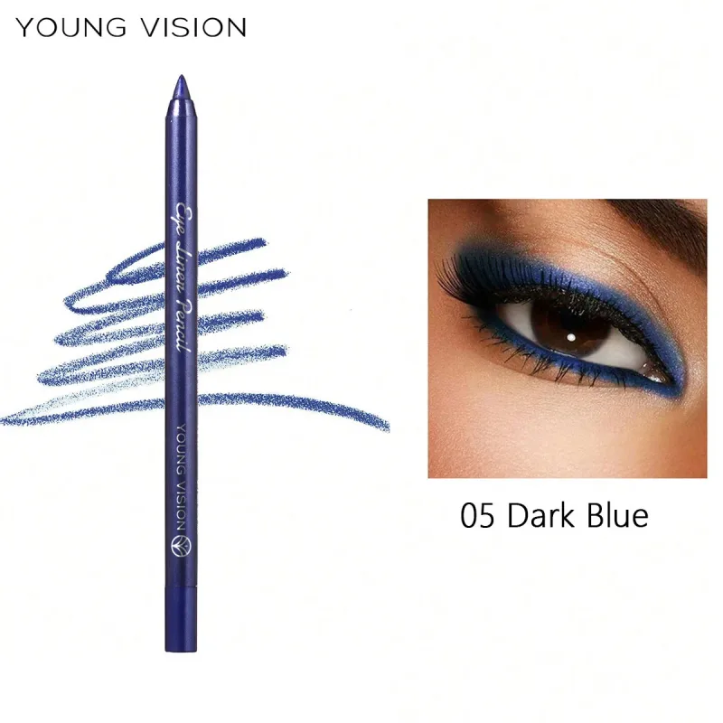 Pearl Shimmer Eyeliner Gel Glitter Green Eye Shadow Stick Matte Metallic Eye Makeup Waterproof Durable Easy to Color Highlighter