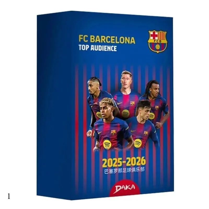 Genuine Daka 2025-26 Real Madrid Barcelona Top Audience Series 2 Collection Card Messi Mbappe Yamal Football Star Player Card