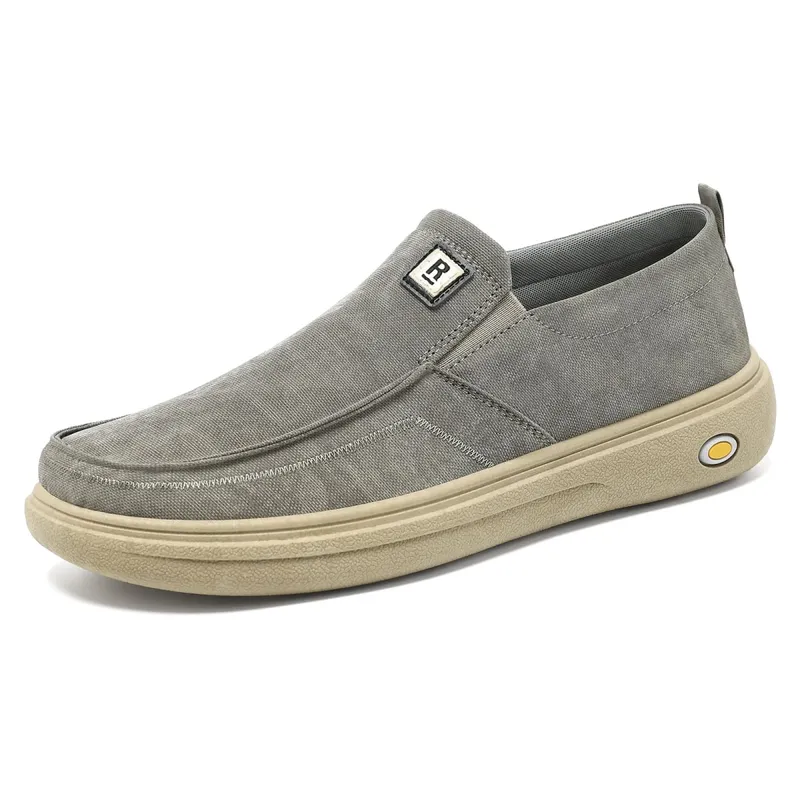 Quality of Fabric Shoes for Men's Summer Flat Casual Canvas Shoes Lightweight and Breathable Men's Shoes
