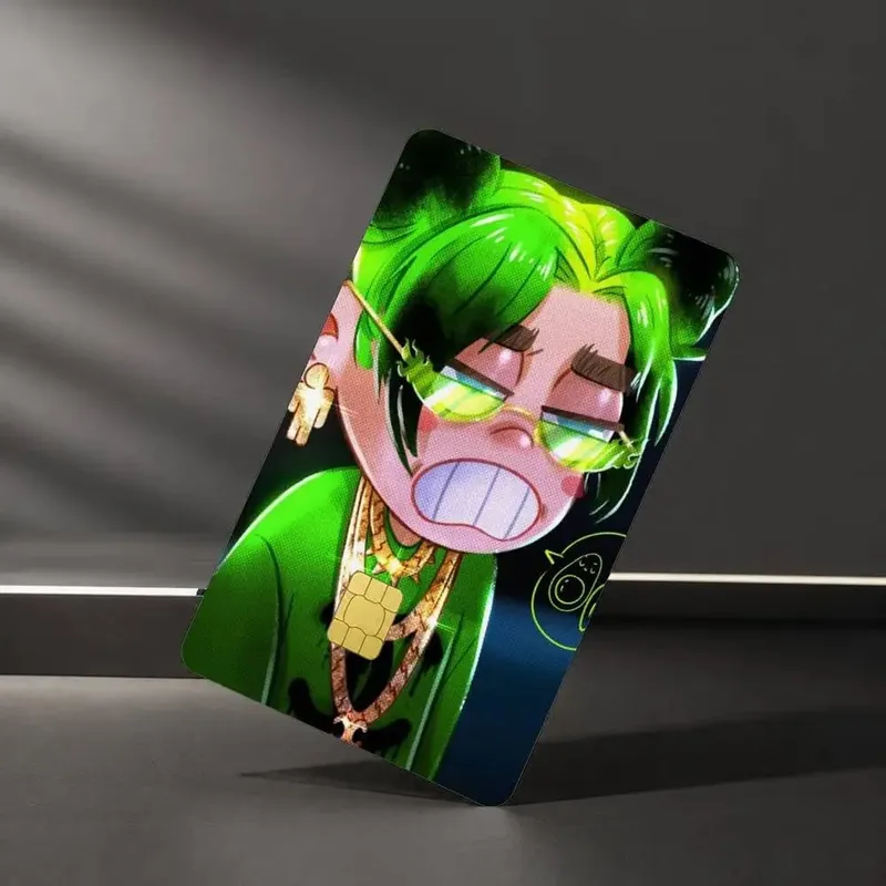 Musician Billie E-Eilish Sticker Film Tape Skin for Credit Card Debit Card Waterproof Stickers