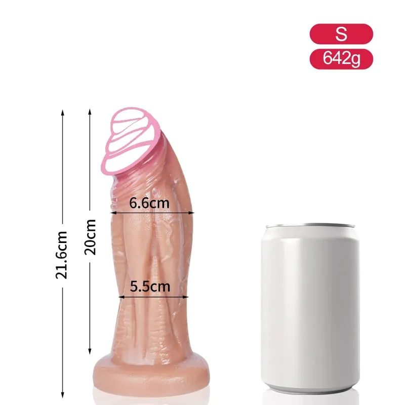 Big Soft Dildo Super Soft Silicone Large Penis with Suction Cup Flexible G-spot sex toys For Women men Lesbian
