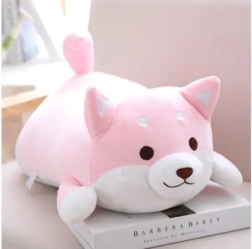 50cm Soft Stuffed Animal Plushies Lying Sleep Dog Hug Pillows Bedroom Kwaii Cute Doll For Kids Gift