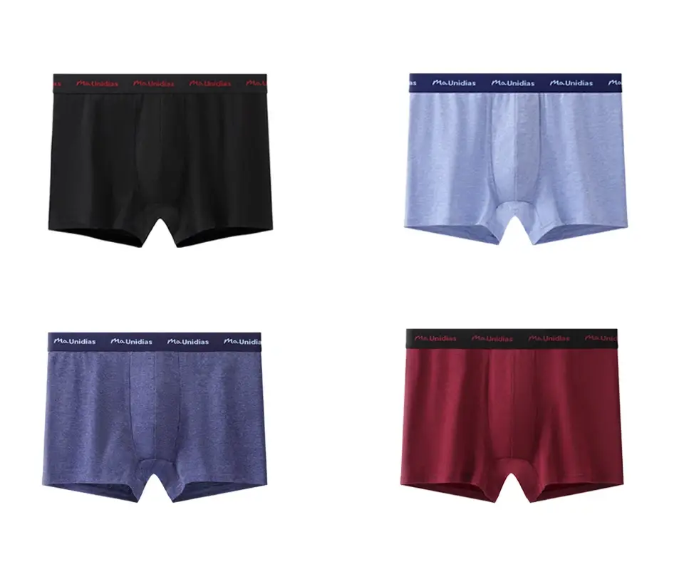 5pcs Solid Color Boxers Mens Underpants Cotton Men's Panties Sexy Letter Elastic Band Underwear For Man Boxer Shorts