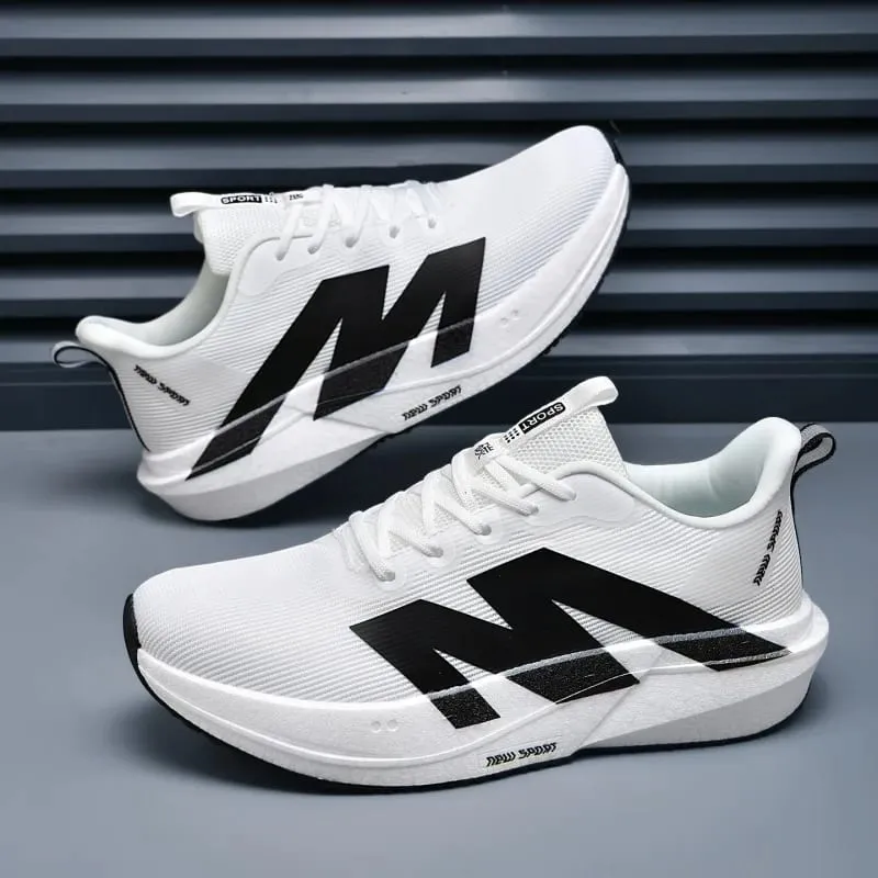 Fashion Men Women Outdoor Running Shoes Marathon Carbon Board Lightweight Comfort Casual Sneakers Breathable Mesh Sports Shoes