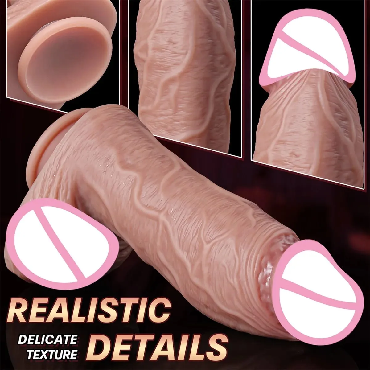 Super Makapal Makatotohanang Balat Dildos para sa Anal Napakalaking Sex Toys Silicone Woman Vagina Adult Masturbator Cock Bakla Malaking Dick Butt plug 18+