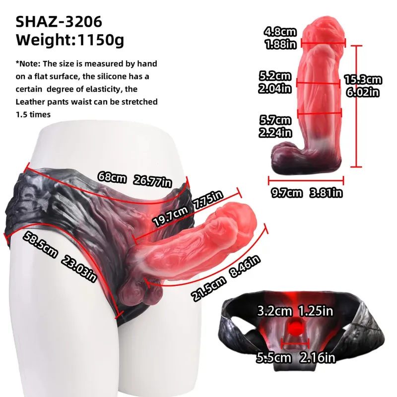 3D Horse Penis Shaped Wearable Cock Sleeve Gradient Color Skin-Friendly Liquid Silicone Adult Couple Intimate Sex Toys