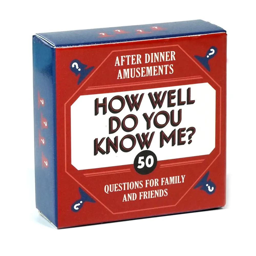 Juego de cartas de entretenimiento para después de la cena para familiares y amigos ¿Qué tan bien me conoces? ¿Cuál elegirías Verdad o Te atreverías a adivinarme?