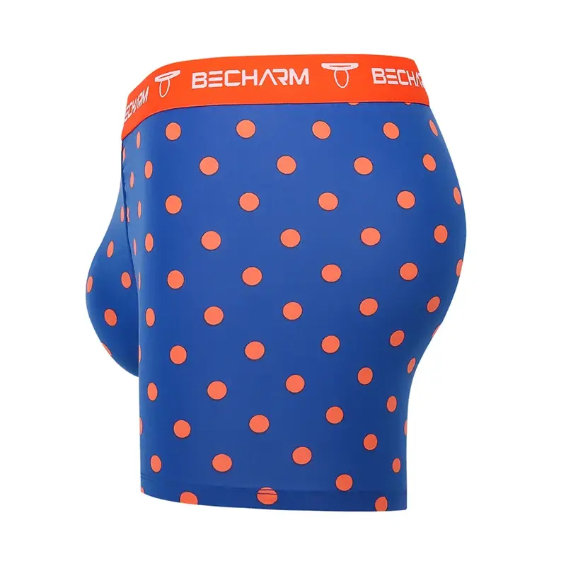 Nouvelles culottes pour hommes Boxers Shorts Orange et violet grande taille ensemble de caleçons pour hommes slips masculins Boxer homme vêtements Sexy vêtements courts