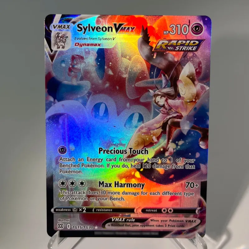 Pokémon GO PKM Cards PTCG6-E GX Rainbow Mewtwo V Dragonite VSTAR Rare Collection Battle Toys Gifts for Hobbies