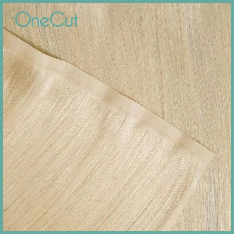 Tape PU Hair Weft Straight Raw Virgin Brazilian Sew In Double Drawn High Quality Bundle Natural Real Human Hair Weave 14-28inch