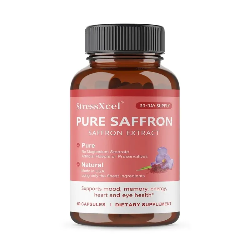 Saffron Supplement Protects Eye Health Improves Dull Skin Tone Promotes Blood Circulation and Boosts Metabolism