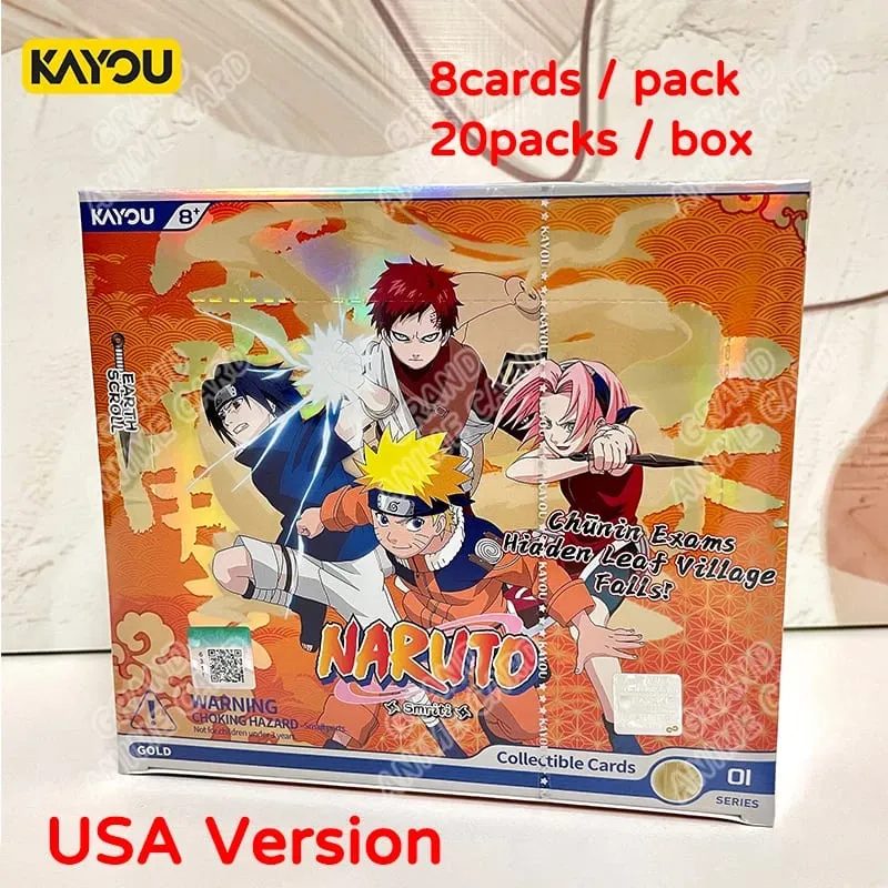 Genuine Naruto T4W8 JIN1 JIN2 SEA English Version Global Version Booster Box Anime TCG Rare CR Ninja World Collection Card