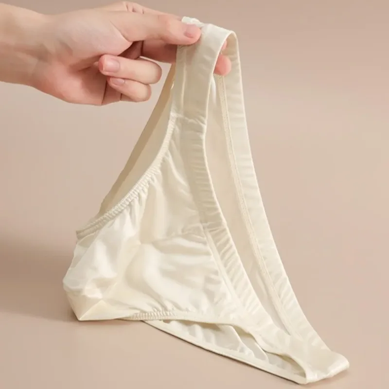 Breathable Low Waist Men Thin Panties Male Lingerie Underpants Men's Underwear Simple Ice Cool Briefs Summer