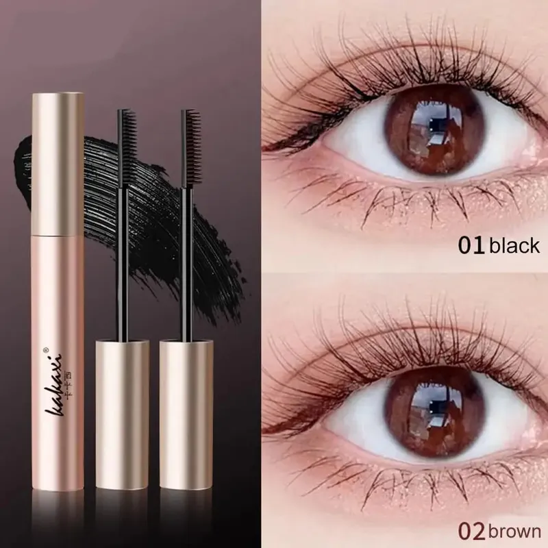 Řasenka EyeLashes Voděodolná řasenka s hedvábným vláknem Černá Dlouhé Curling Prodlužování řas Neslepující Oční Makeup Kosmetika