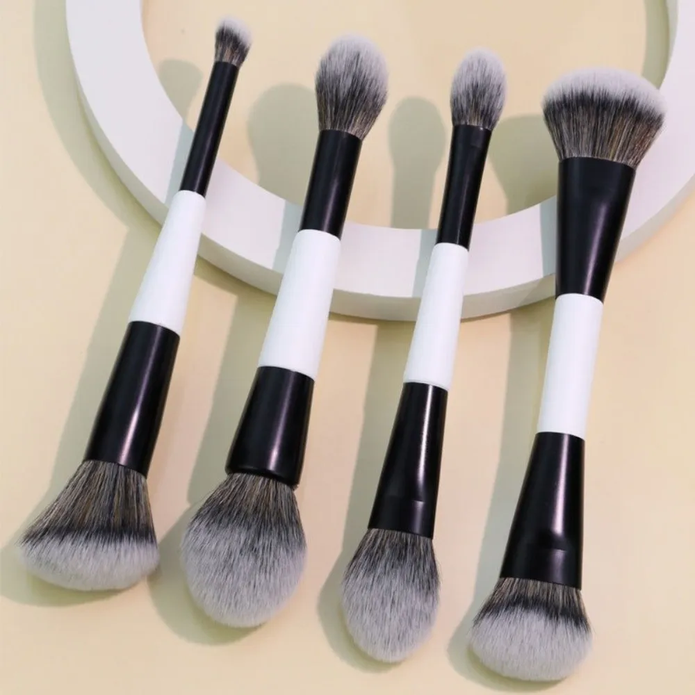 Dual-Ended F4 Contour Face Brush High Coverage Multi-purpose Eyeshadow Concealer Brushes Cosmetic Beauty Powder Blush Brush