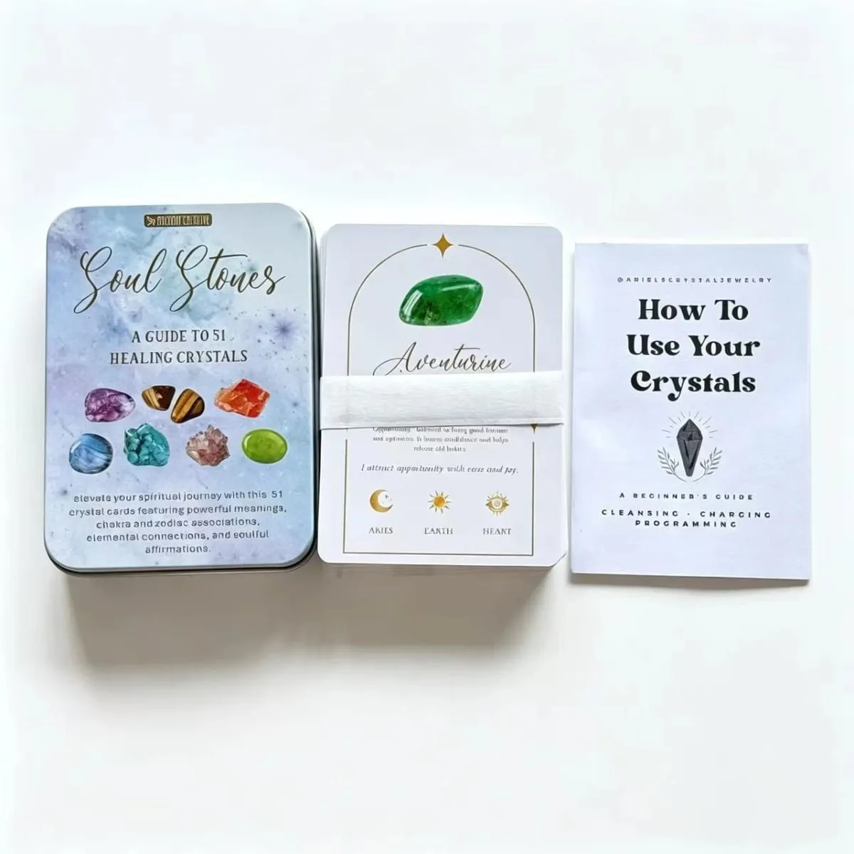 12*7cm Inner Rose Tarot Deck in Metal Box 350GSM with Paper Instruction Manual Self Growth Meditation Board Games