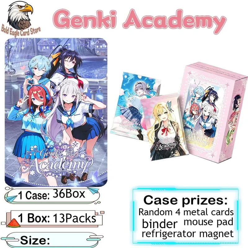 Factory Authorized Direct Sales Store Wholesale Genki Parade Vol.5 "Genki Academy" Waifu Anime Girl Collectible Trading Cards