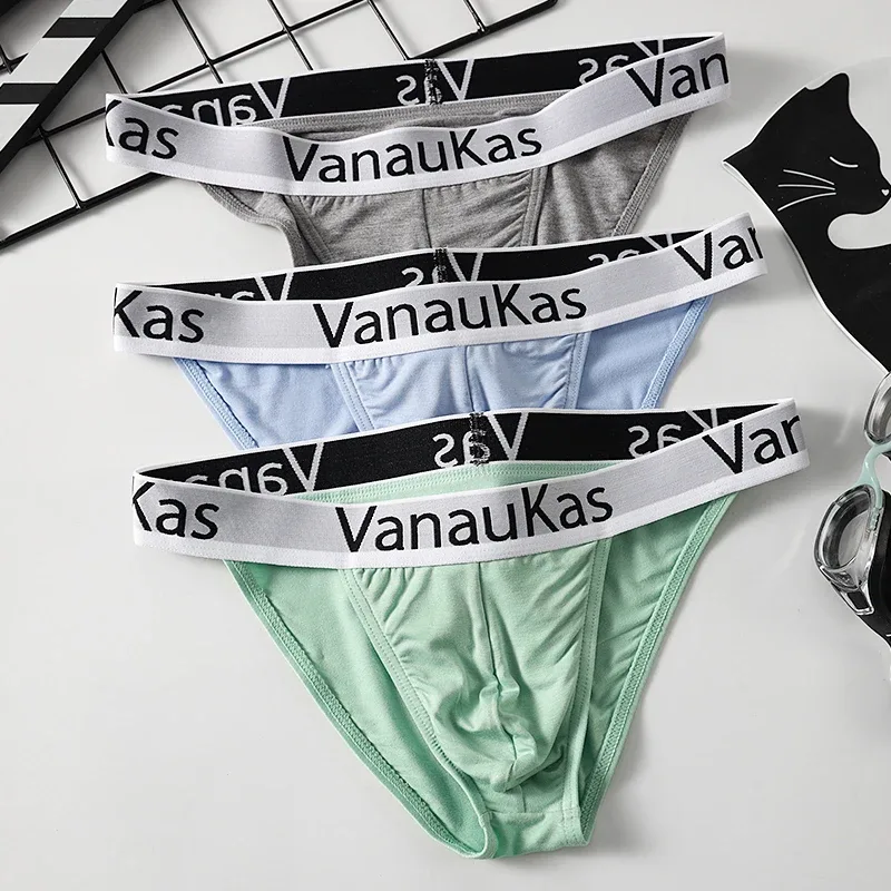 Celana Dalam Pria Berpotongan Tinggi Kain Modal Lembut Celana Dalam Bertingkat Rendah Pakaian Dalam Seksi Nyaman — image 22