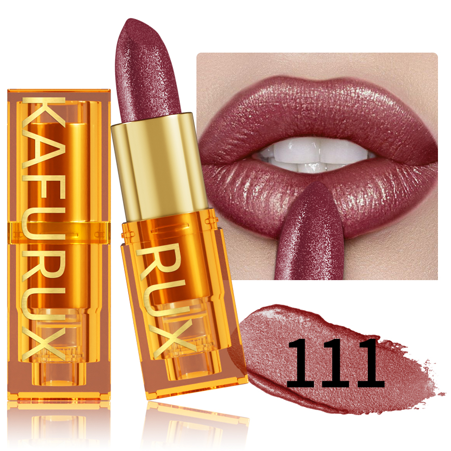 16Colors Bold & Intense Glitter Shiny Metallic Lipstick Lip Tint Long Lasting Lip Senior Matte Lip Makeup Gifts for Women Cosme