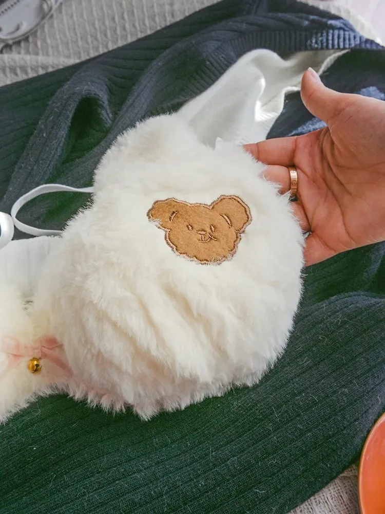 Women Winter Cartoon Plush Comfortable And Adorable Girl Bra Sexy Hot Lingerie Sexy Bras Soft Cute Bear Japanese-style Lingerie