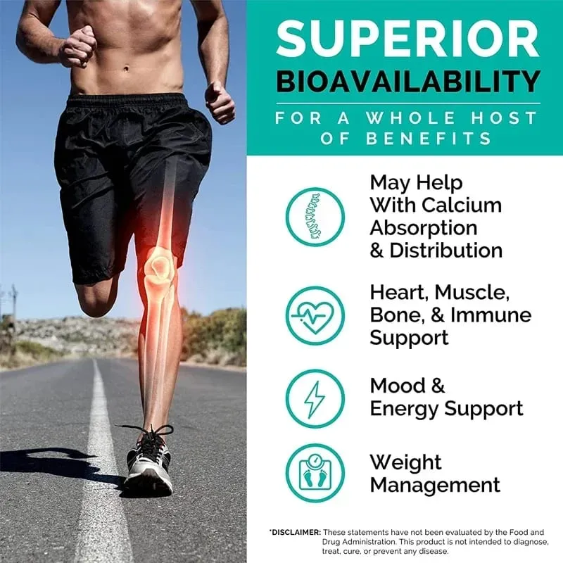 Calcium 600 Mg Vitamin D3 K2 B12 Supplement - Provides Heart Bone and Immune Support for Women and MenSupplements