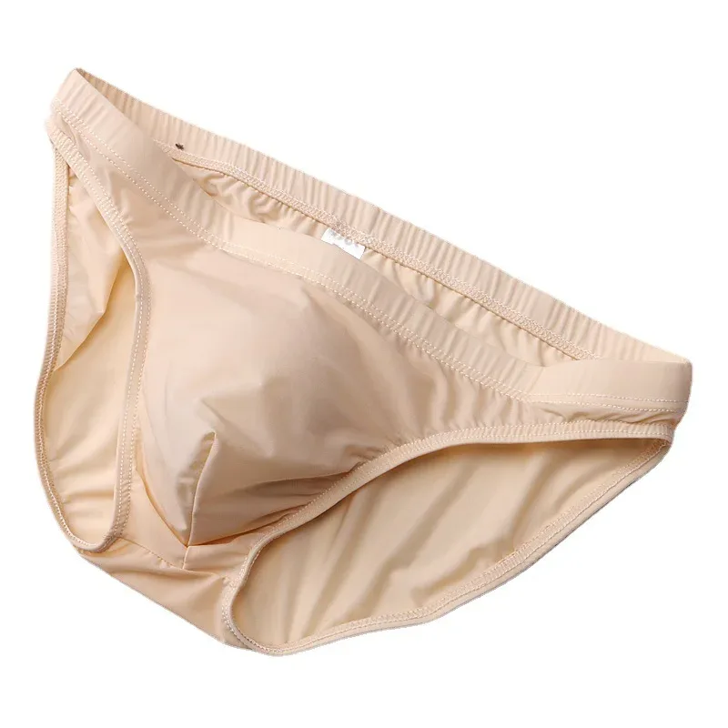 Pakaian Dalam Bikini Lelaki Ultra Nipis U Convex Pouch Pakaian Dalam Wanita Seluar Dalam Anjal Tinggi Pinggang Rendah Cepat Kering Calzoncillos Hombre