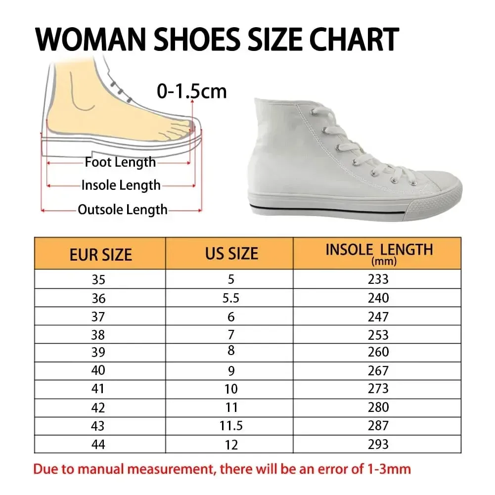 Custom Your Logo Image Text Name Pinted Shoes For Unisex High Top Canvas Shoes Women Free Dropshipping Ladies Sneakers