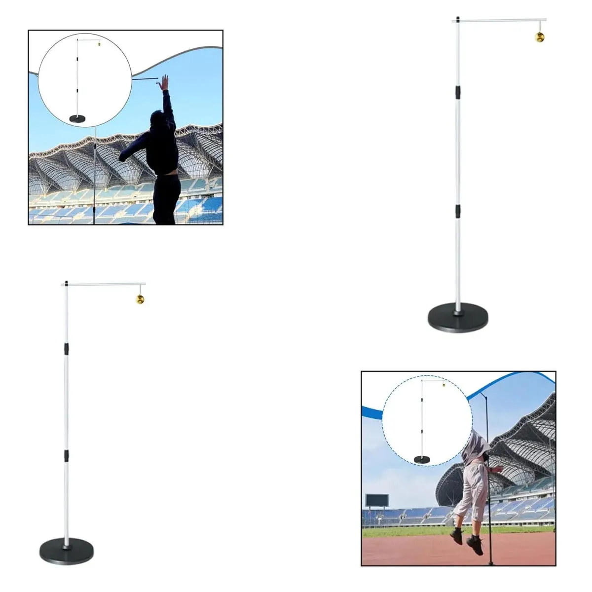 Vertical Jump Tester Floor Standing Jump Training Tool Steel Structure for Sports Schools and Home Exercise Measurement