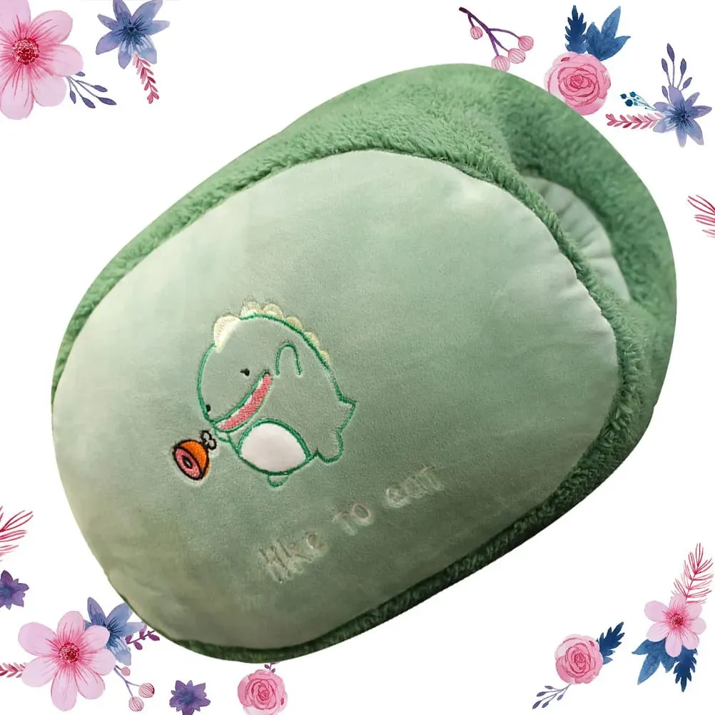 Dinosaur Cartoon Hand Warmer Pillow Soft Warm Cushion for Sofa Bed Desk Car Use Not Easily Deformed Perfect Winter Gift Idea