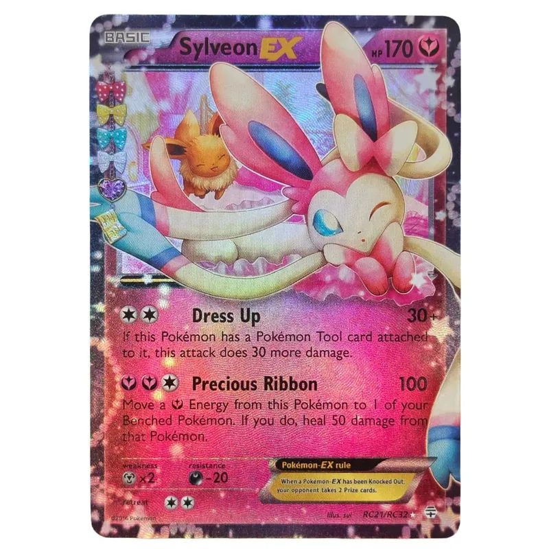 Self Made Proxy English Umbreon Sylveon Vmax EX TG23 TG15 RC6 RC21 Game Hobby Collection Flash Card Toy