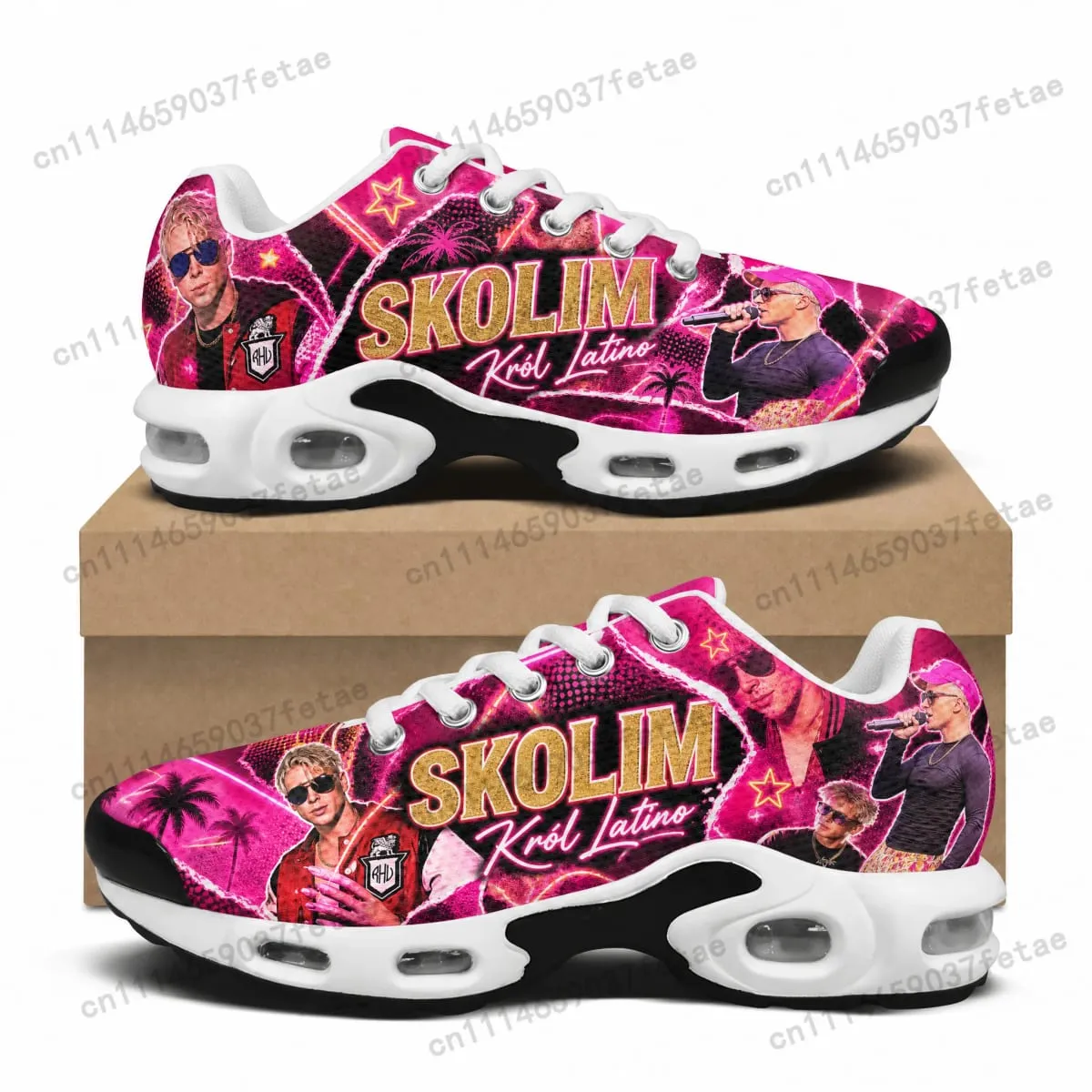 S-Skolim Air Cushion Sneakers Hip hop singer Teenager Lightweight Mens Womens Sports shoes Custom Leisure Mesh Sneaker