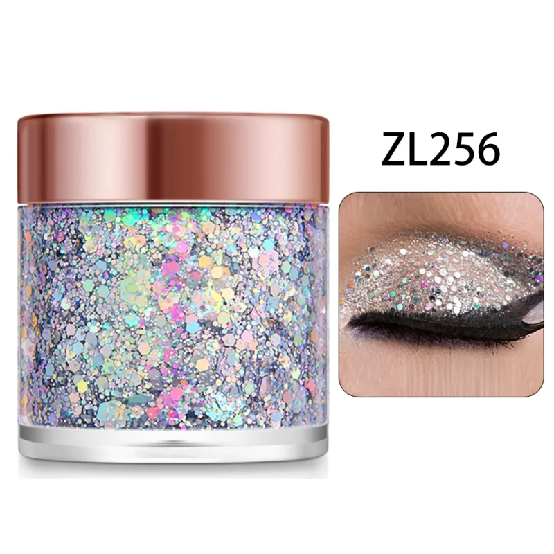 Chameleon Glitter Gel Sequins for Eye & Body Hair Makeup Bright Pearl Sequins Shimmer Face Shiny Decorations DIY Art & Parties